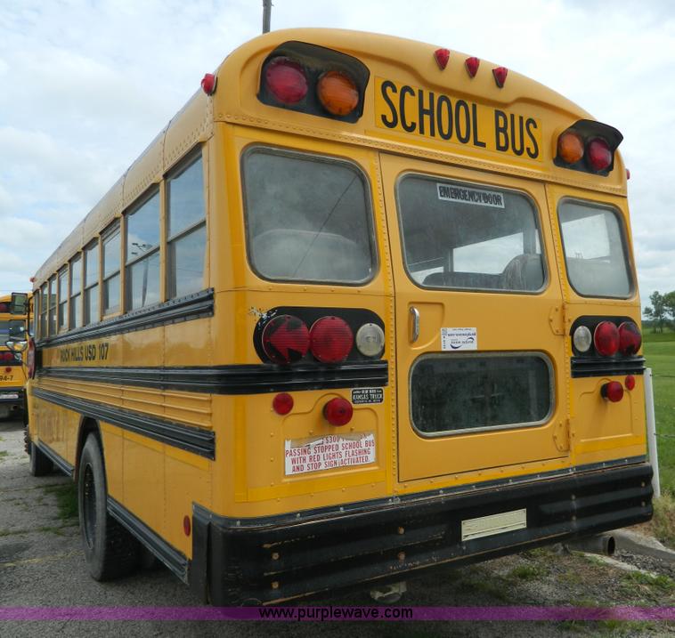 image for item K8139 1996 Blue Bird B800 school bus