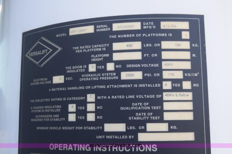 image for item L2747 2005 Ford F650 Super Duty bucket truck