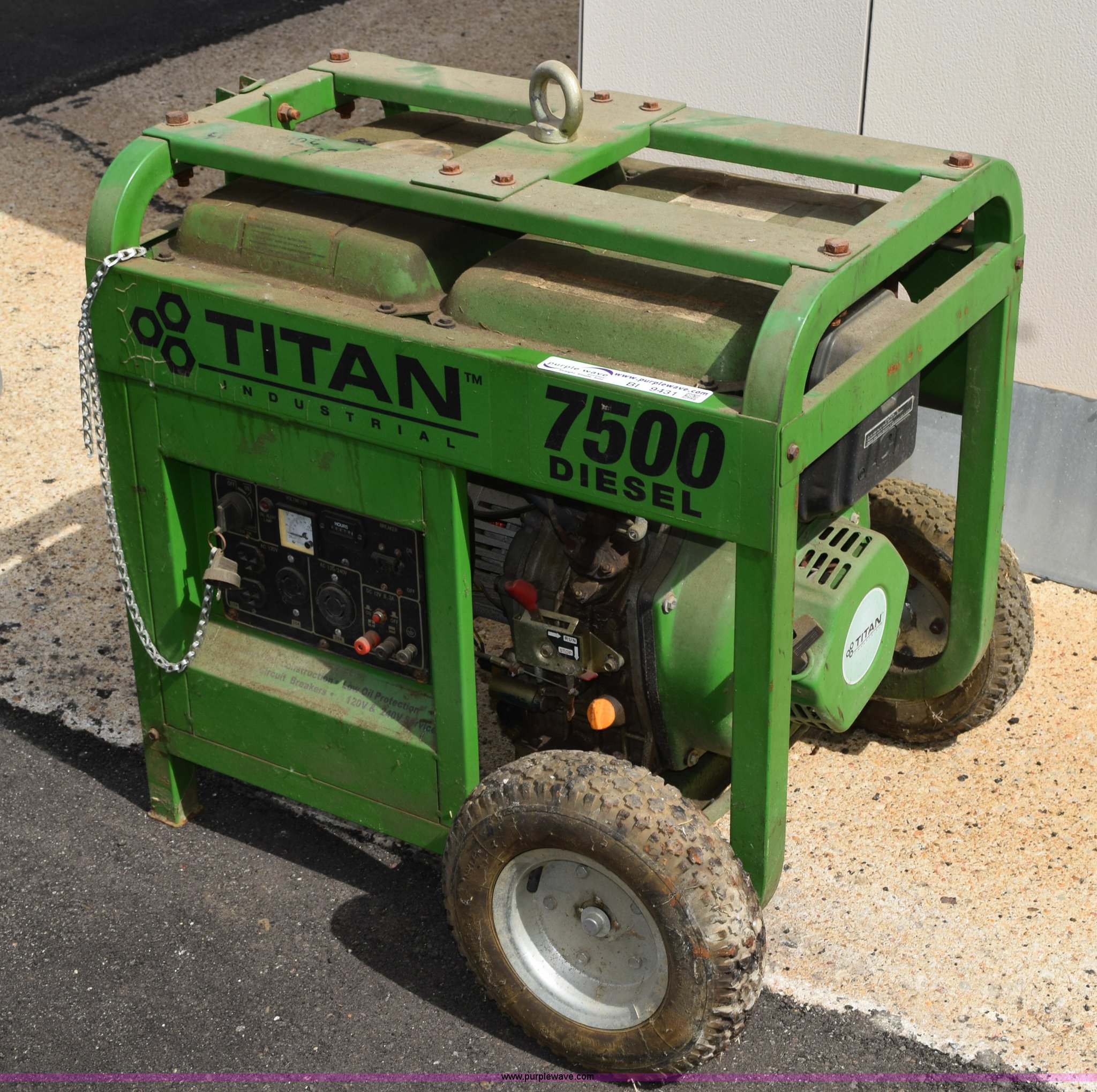 Titan Industrial 7500 generator in Salina, KS Item BI9431 sold