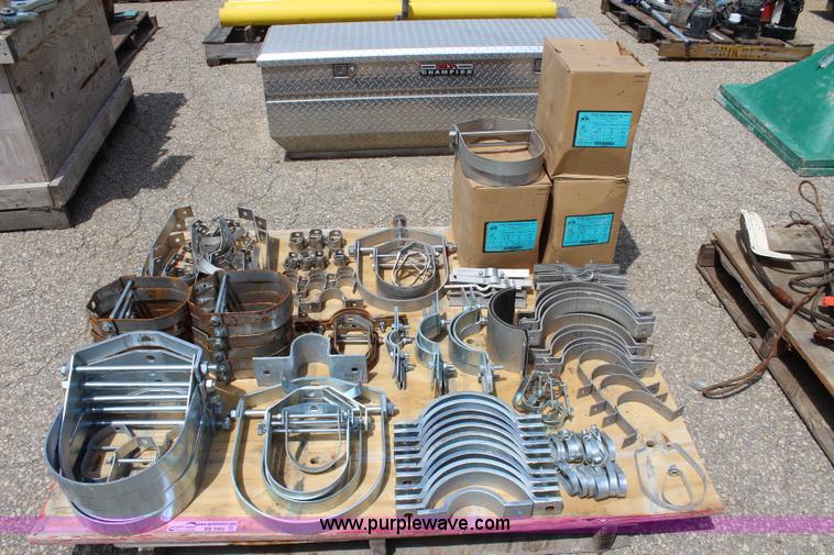 image for item BB9460 Assorted clevis clamps and straps
