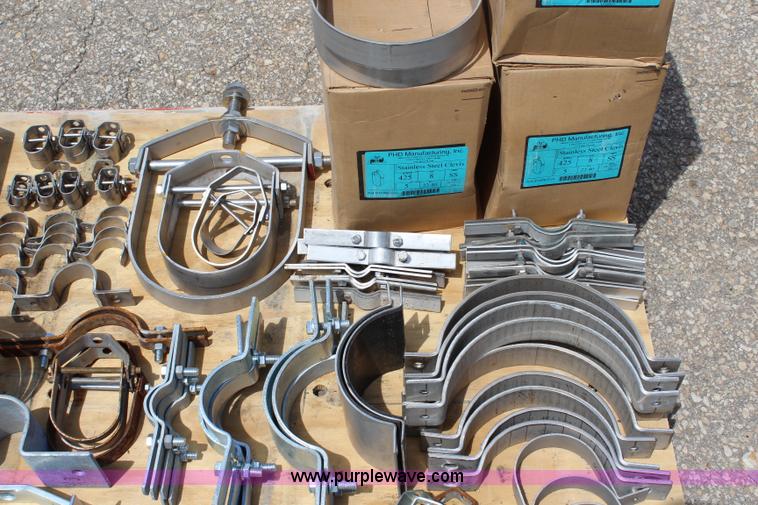 image for item BB9460 Assorted clevis clamps and straps