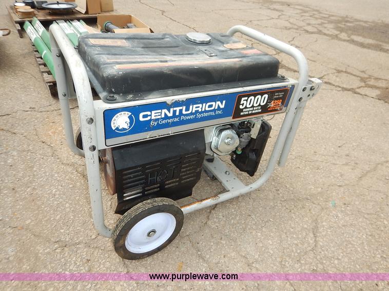 Centurion 5000 generator in Topeka, KS Item BO9895 sold Purple Wave