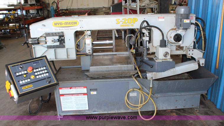 image for item BQ9377 2013 Hyd-Mech S-20P semi-automatic bandsaw