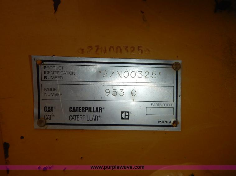 image for item J3784 1996 Caterpillar 953C track loader