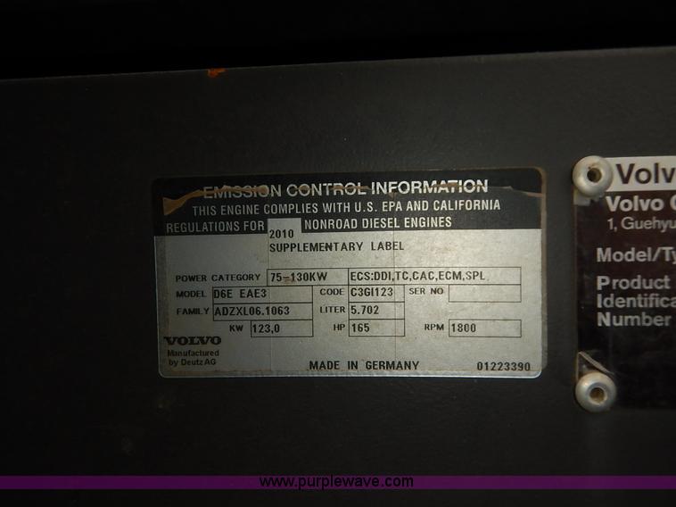 image for item J3790 2011 Volvo ECR235CL excavator