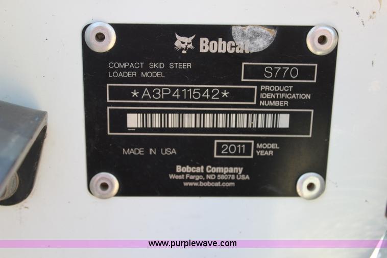 image for item J5887 2011 Bobcat S770 skid steer