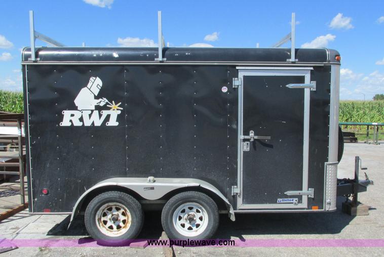 image for item K6512 2005 United Trailers enclosed cargo trailer