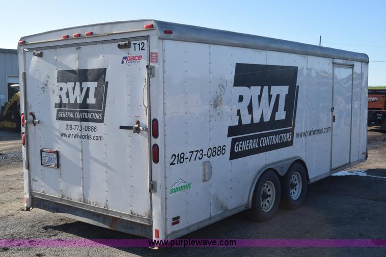 image for item L2517 2006 Pace SL820TA2 enclosed cargo trailer