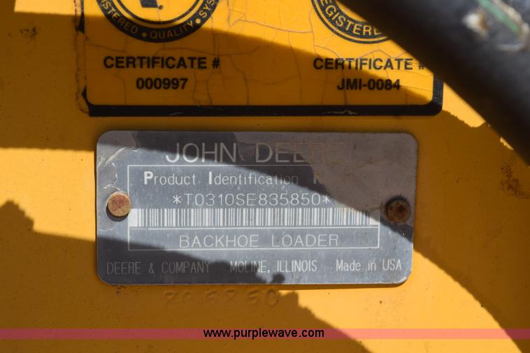 image for item L2565 1997 John Deere 310SE backhoe