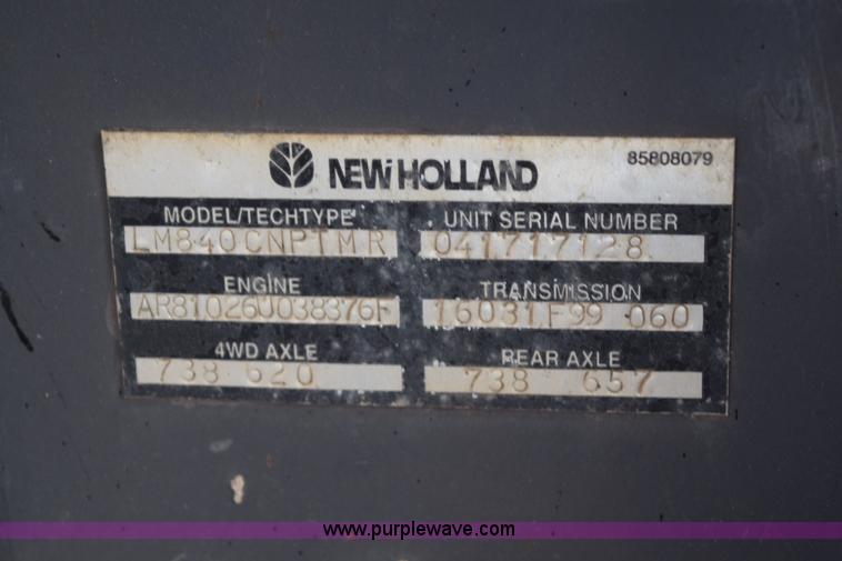 image for item L2568 1999 New Holland LM840 telehandler