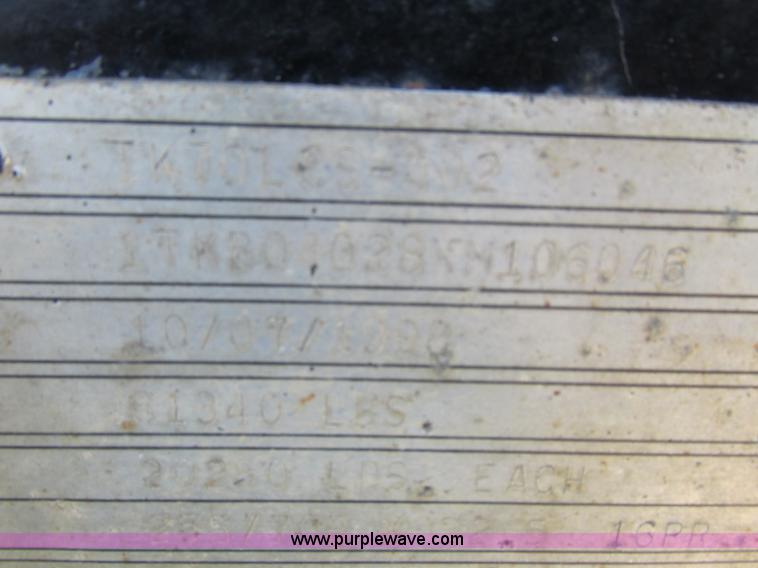 image for item L2630 1999 Trail King TK70LC5-402 equipment trailer