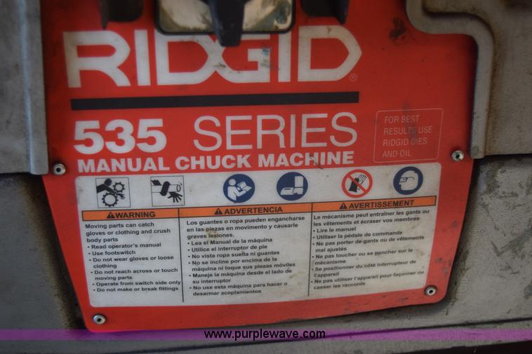 image for item L2691 Rigid 535 chuck machine