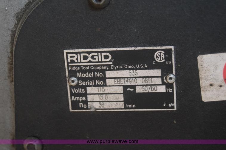 image for item L2691 Rigid 535 chuck machine