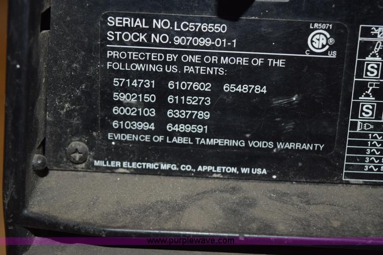 image for item L3268 Miller Dynasty 200 tig welder