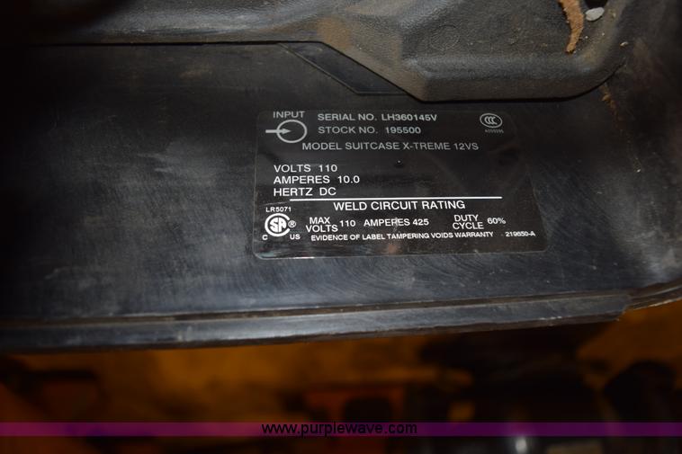image for item L3269 Miller X-treme 12VS suitcase welder
