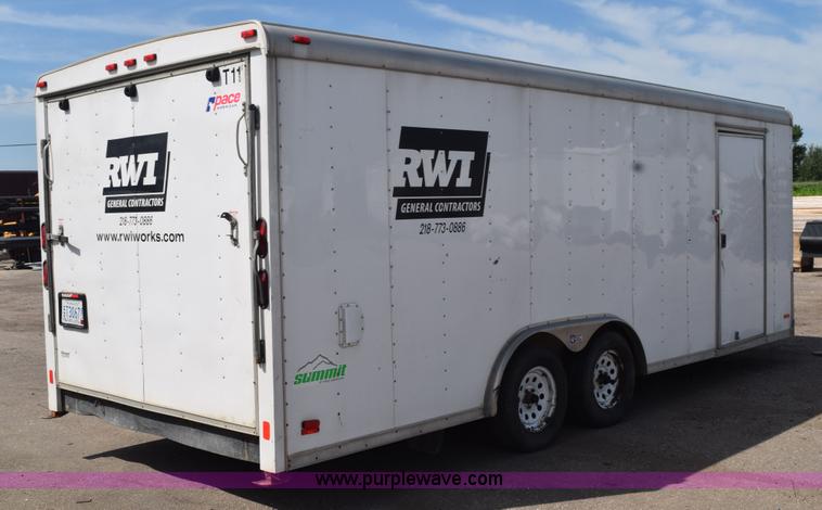 image for item L3344 2007 Pace enclosed cargo trailer