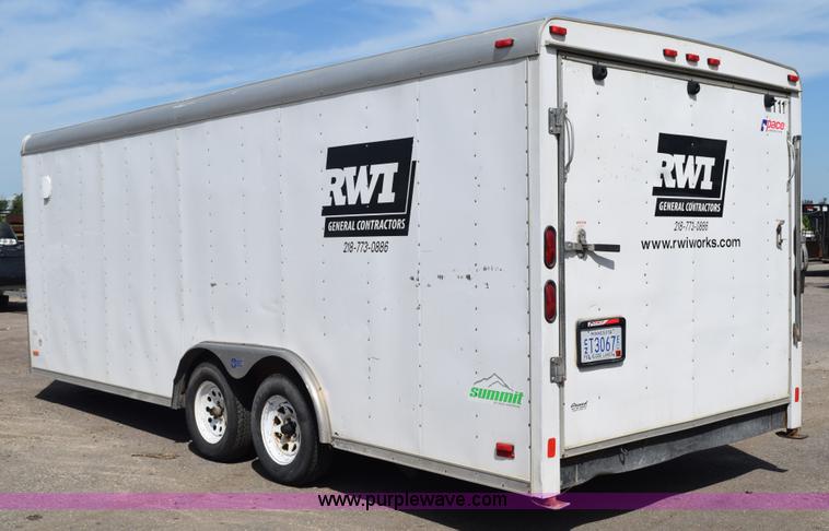 image for item L3344 2007 Pace enclosed cargo trailer