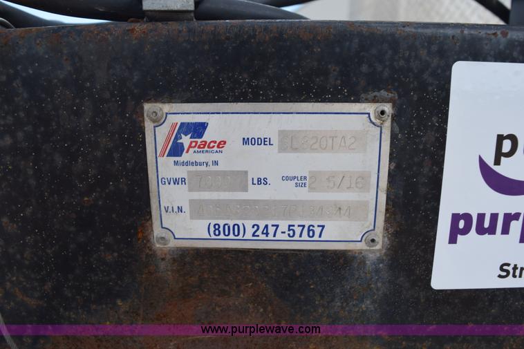 image for item L3344 2007 Pace enclosed cargo trailer