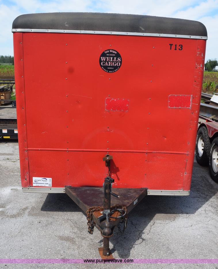 image for item L3345 1998 Wells Cargo enclosed cargo trailer