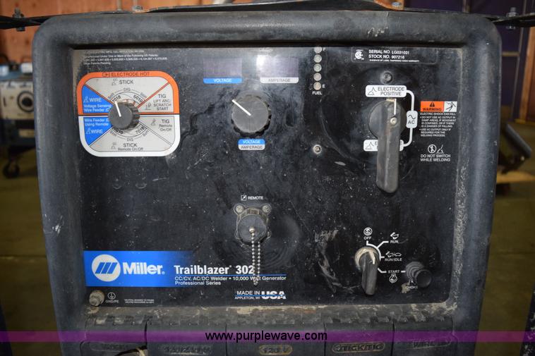 image for item L3352 Miller Trailblazer 302 welder/generator