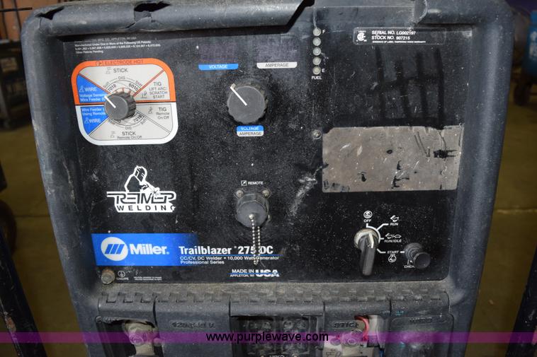 image for item L3354 Miller Trailblazer 275 welder/generator