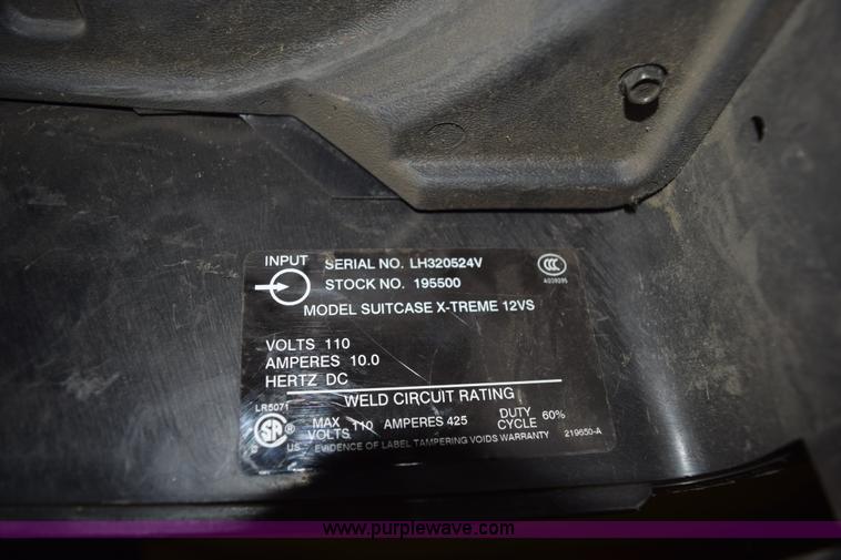 image for item L3361 Miller X-treme 12VS suitcase wire welder