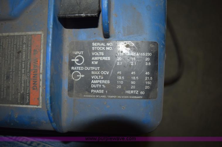 image for item L3362 Miller Passport 180 suitcase wire welder