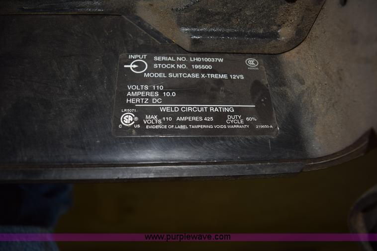 image for item L3375 Miller X-treme 12VS suitcase welder