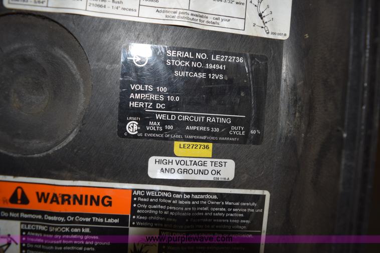 image for item L3376 Miller X-treme 12VS suitcase welder