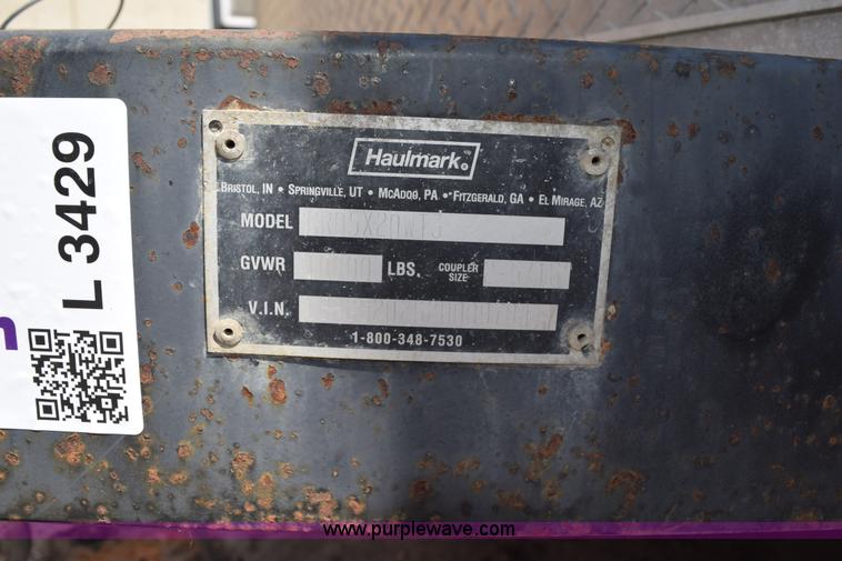 image for item L3429 2002 Haulmark enclosed cargo trailer