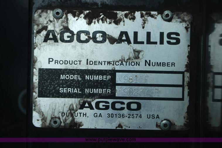 image for item F7959 AGCO Allis 9815 MFWD tractor