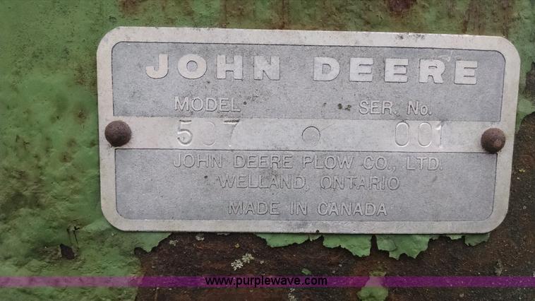 image for item I2797 John Deere 507 rotary mower