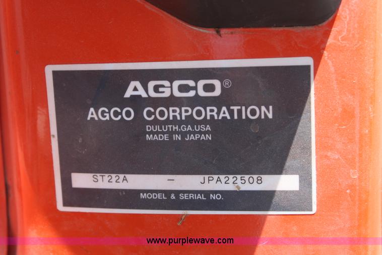 image for item J5871 2005 AGCO ST22A MFWD tractor