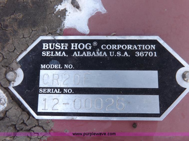 image for item J6942 Bush Hog CR20F batwing rotary mower