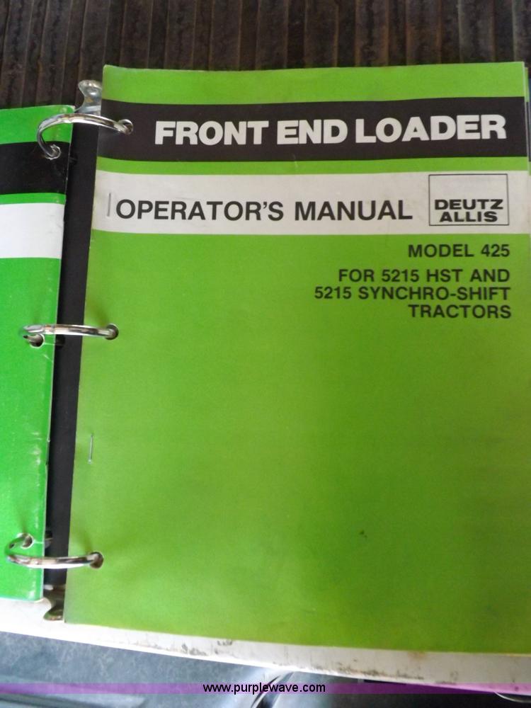 image for item J6946 Deutz Allis 5215 HST MFWD tractor