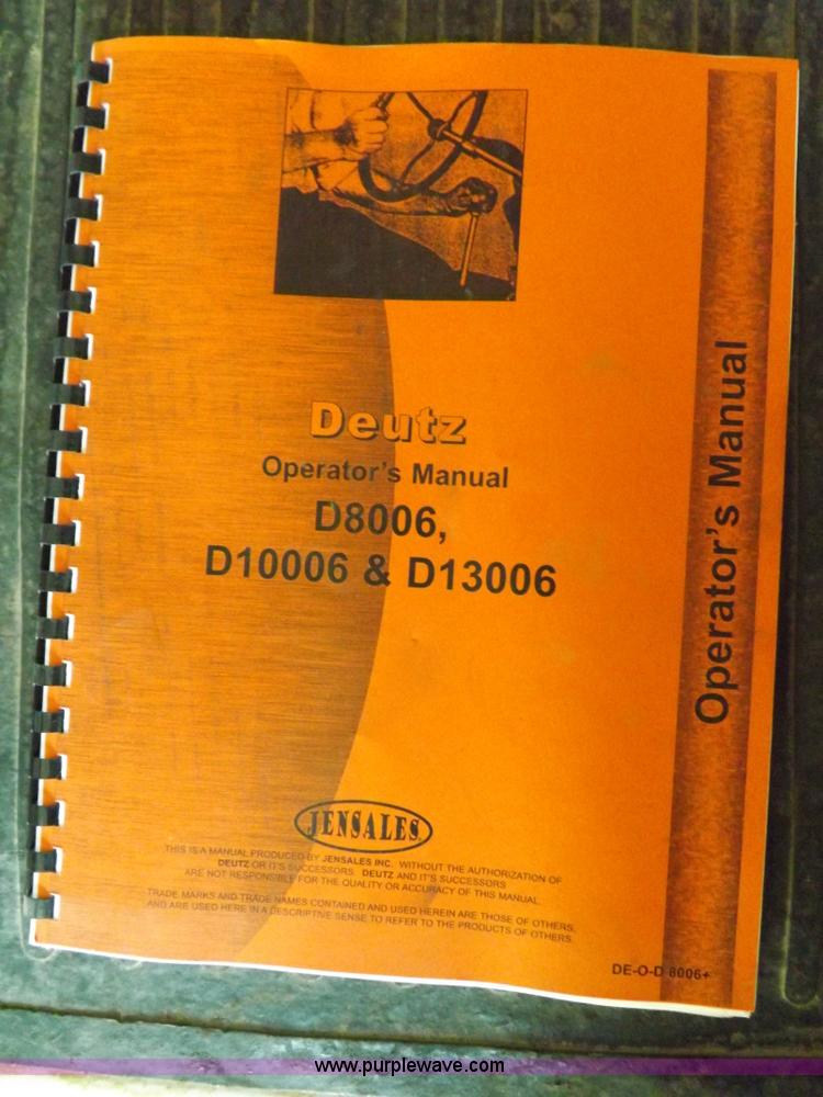 image for item J6950 Deutz D13006 MFWD tractor