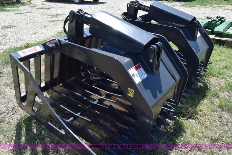 image for item J7909 Stout HD72-3 skid steer grapple bucket