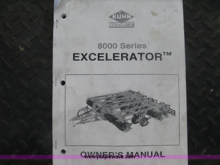 image for item K8685 2013 Kuhn-krause 8000 Excelerator vertical tiller