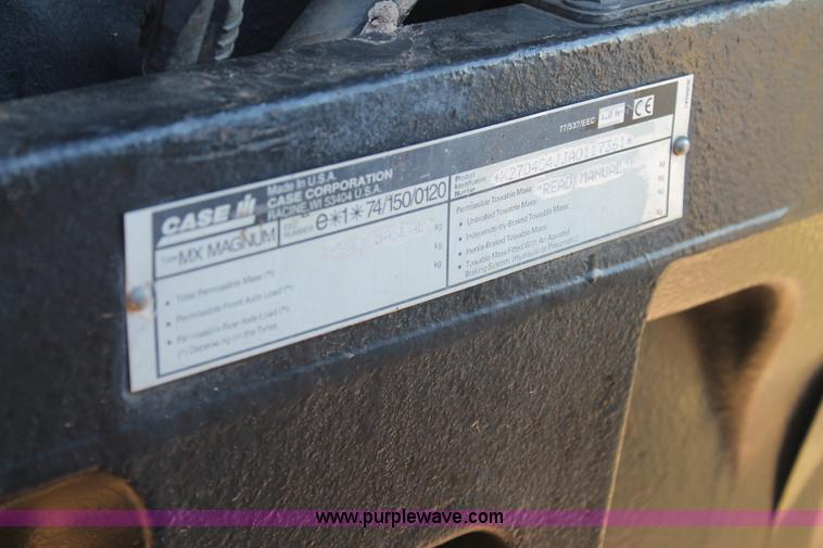 image for item L4337 2002 Case IH MX270 MFWD tractor