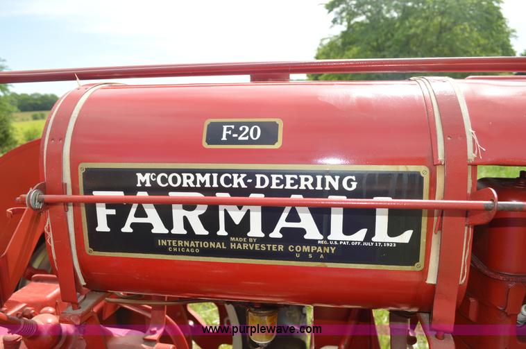 image for item AO9070 McCormick-Deering Farmall F20 tractor