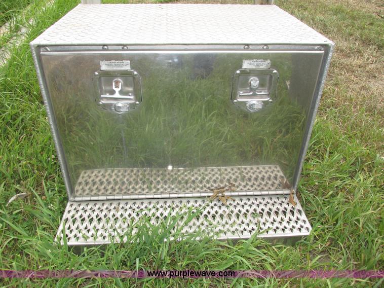 image for item AV9170 (2) aluminum under bed storage boxes