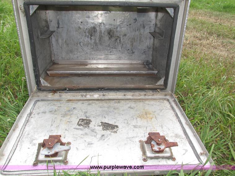 image for item AV9170 (2) aluminum under bed storage boxes