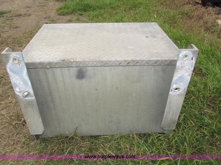 image for item AV9170 (2) aluminum under bed storage boxes