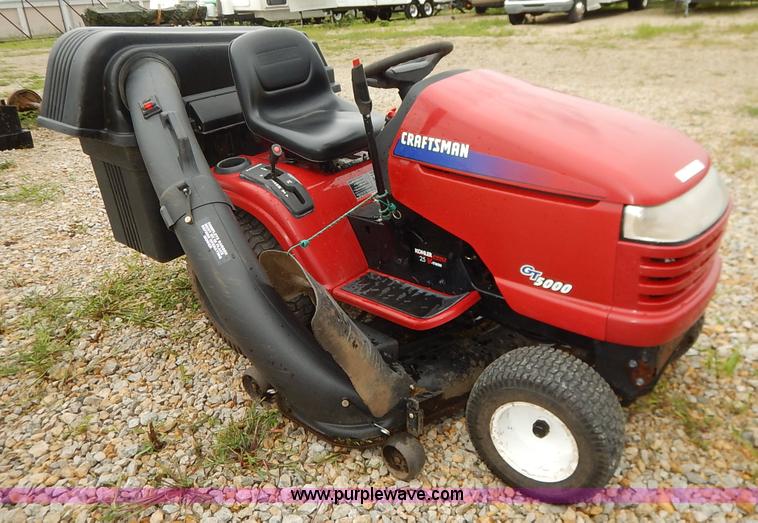 Craftsman GT5000 riding mower with bagger in Paola, KS Item BO9994