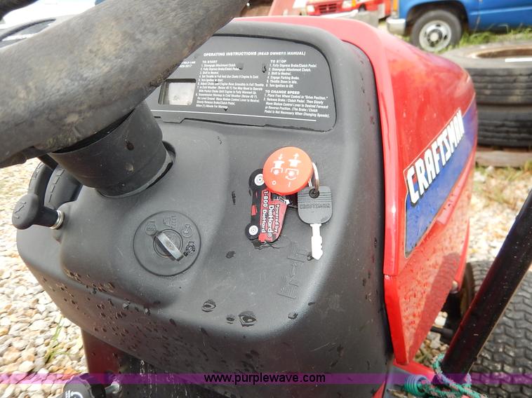 image for item BO9994 Craftsman GT5000 riding mower with bagger