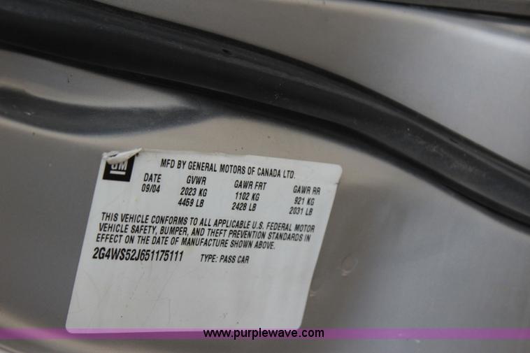 image for item I1600 2005 Buick Century