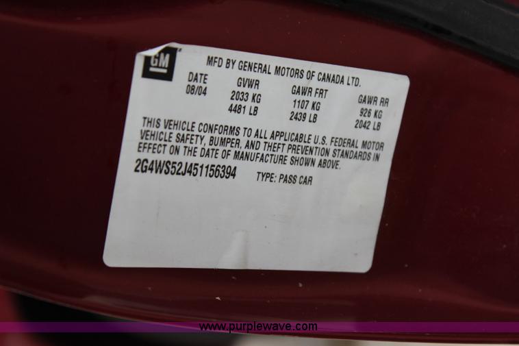 image for item I1603 2005 Buick Century