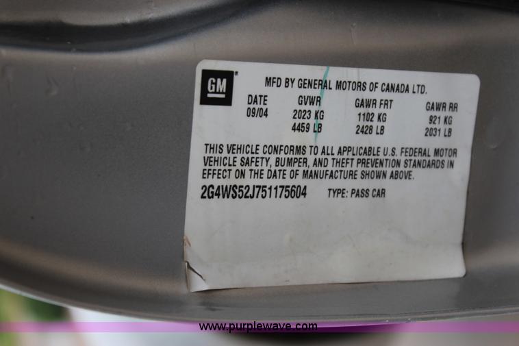 image for item I1606 2005 Buick Century