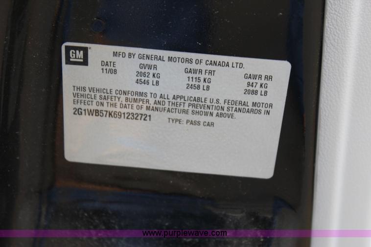 image for item I1610 2009 Chevrolet Impala