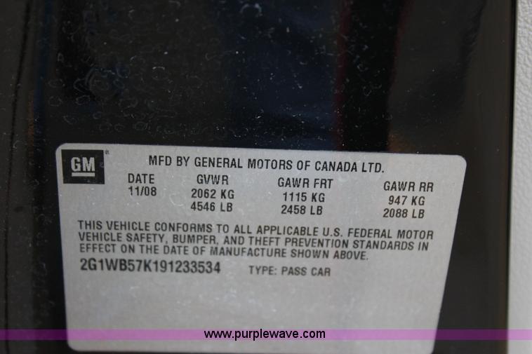 image for item I1615 2009 Chevrolet Impala